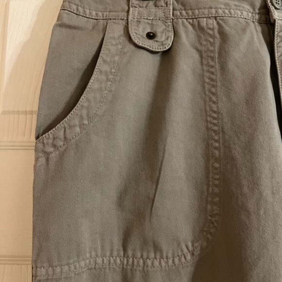 NWT Caribbean Joe khaki green 100% cotton cargo pants - Picture 6 of 15